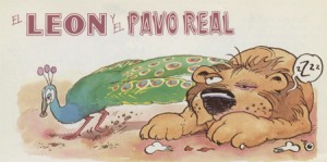 El león y el pavo